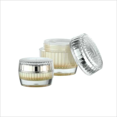 Double Wall Cosmetic Jar Drum Shape Cream Jar 15g 30g 50g Plastic Jar Empty Acrylic Cream Jar