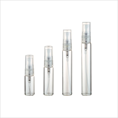 3ml 5ml 8ml 10ml Amber Glass Spray Bottles Screw On PP Small Glass Spray Bottles