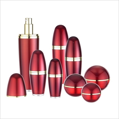 Double Layer Ball Shaped Cosmetic Cream Jar With Lid Hot Foil