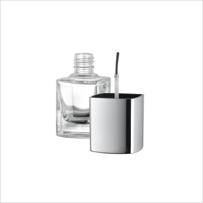 Square Frosted Nail Polish Remover Bottle 11ml UV Gel Empty Nail Polish Bottle With Brush
