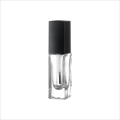 Empty Cosmetic Nail Polish Pump Bottle With Lid Brush 7.5ml Nail Polish Remover Glass Bottle