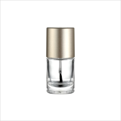 10ml Uv Gel Glass Nail Polish Remover Bottle Frosted Matte Black With Brush Cap
