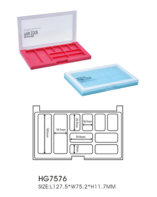 10 Colors Eyeshadow Makeup Case Rectangle Highlighting Face Contour Eyeshadow Palette Empty Case