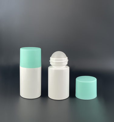 Round Volume Empty Roll On Bottles PP Plastic 90ml Bid Capacity