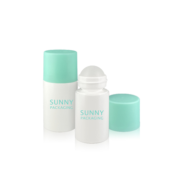 Round Volume Empty Roll On Bottles PP Plastic 90ml Bid Capacity
