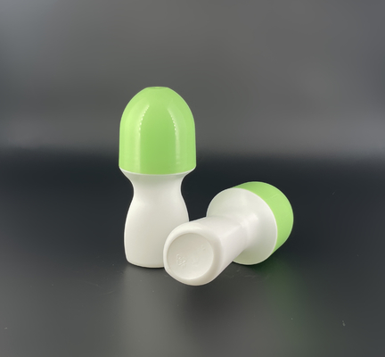 Colored Cap Empty PP Plastic 50ml Roll On Bottles Customized Color