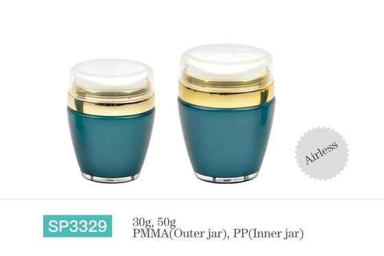 PP Inner Bottle Custom Cosmetic Skin Cream Jar Containers Colorful Round Shape