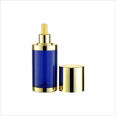 Plastic Essence Dropper Oil Bottle Double Wall 30ml 50ml Cylinder Dropper Bottle
