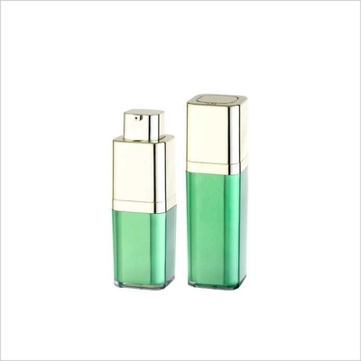 ABS Cap 0.5oz 1oz 1.7oz Square Airless Pump Bottles For Cosmetics