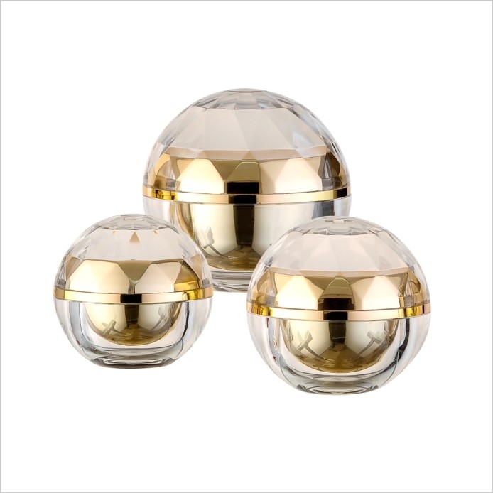 Diamond Shaped Empty Luxury Cosmetic Jars Plastic Cream Container