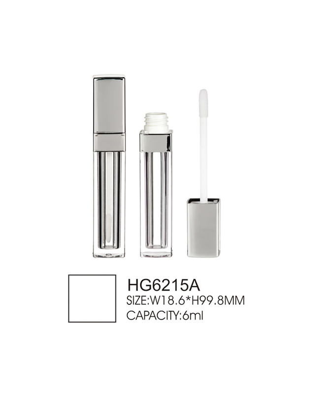 6ml Creative Lipgloss Tubes Square Cap Clear Lip Gloss Bottles