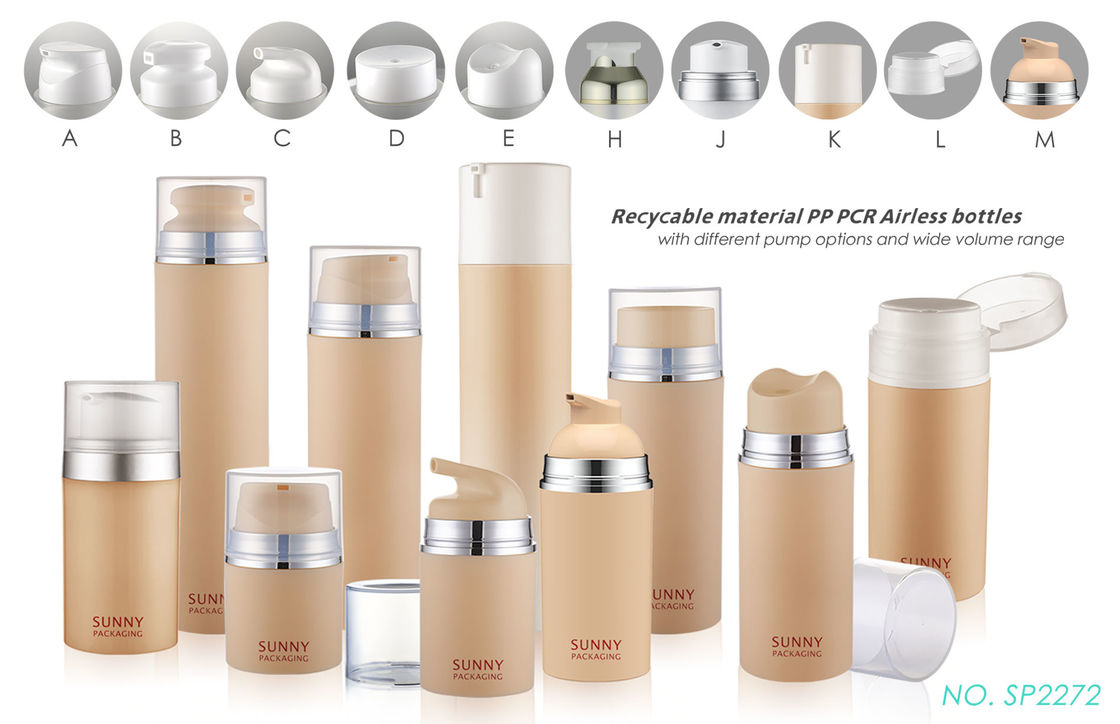 30ml -200ml Recyclable PP PCR Airless Pump Bottle