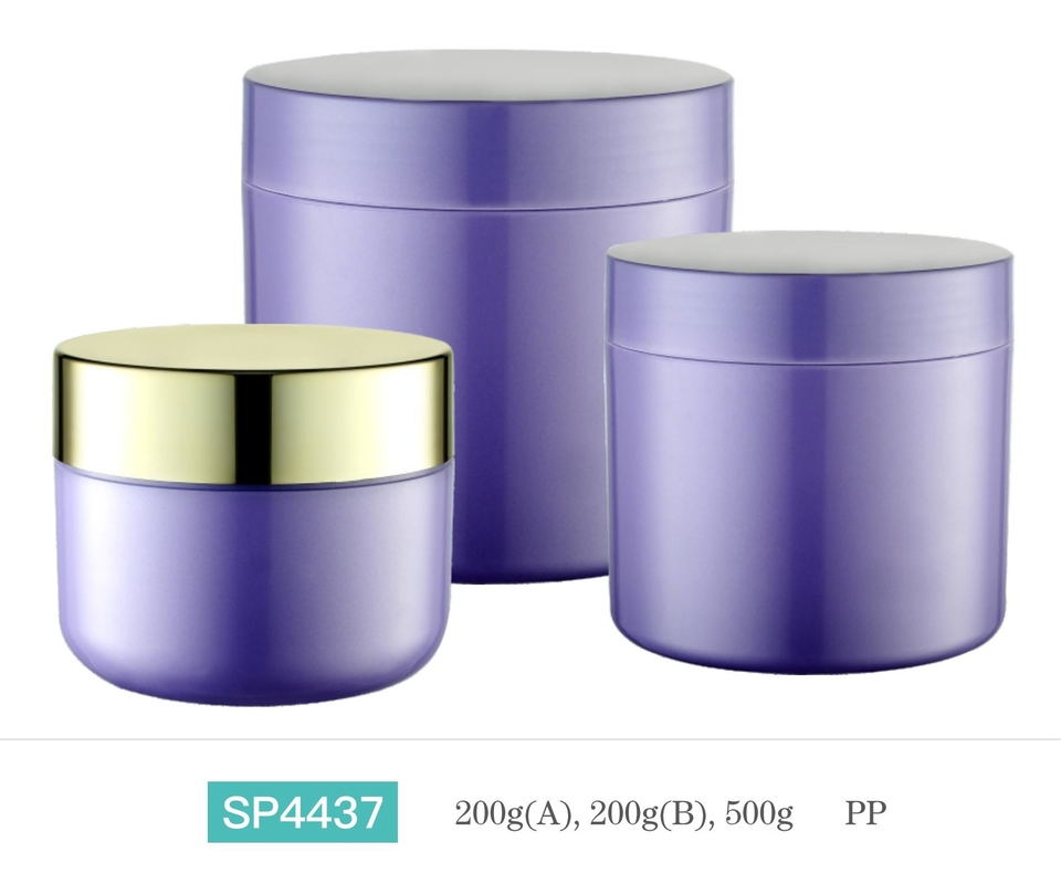 Personalized Skin Care Cream Jar With Printed Decorations PP Inner Custom Color