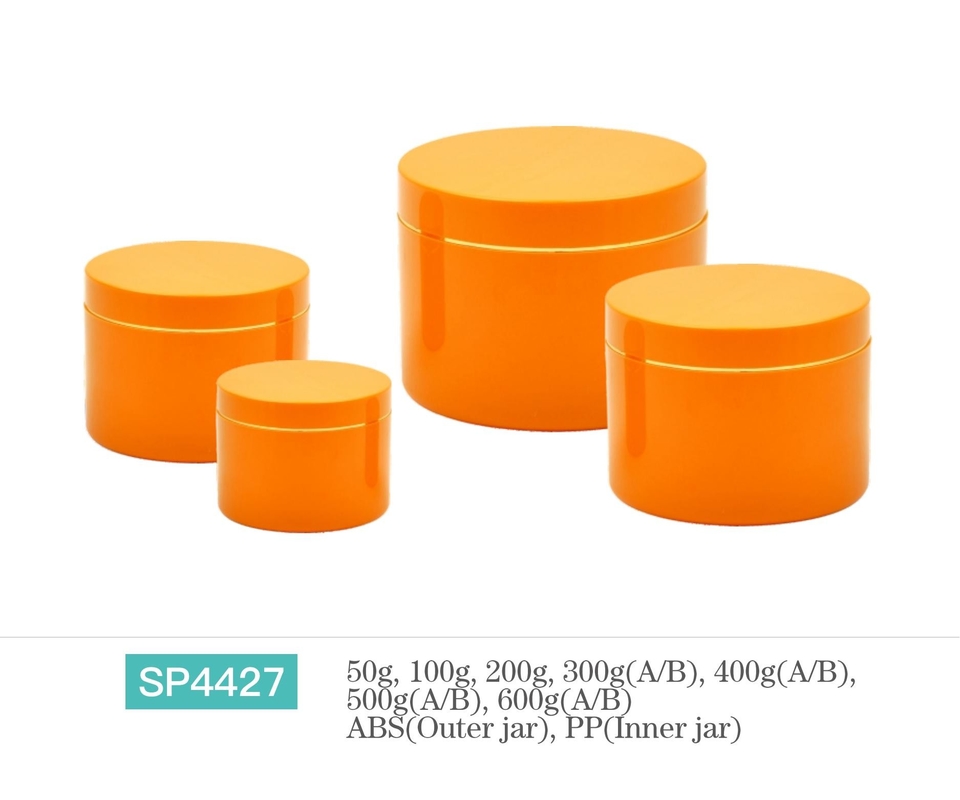 Custom Round Cosmetic Skin Cream Jar Containers Personalized Color Jar Design