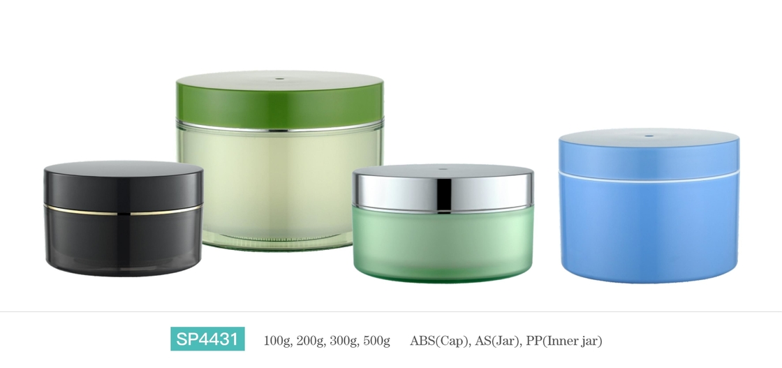 Skin Care Cream Jar PP Inner Bottle Custom Made Colour Printed Decorations