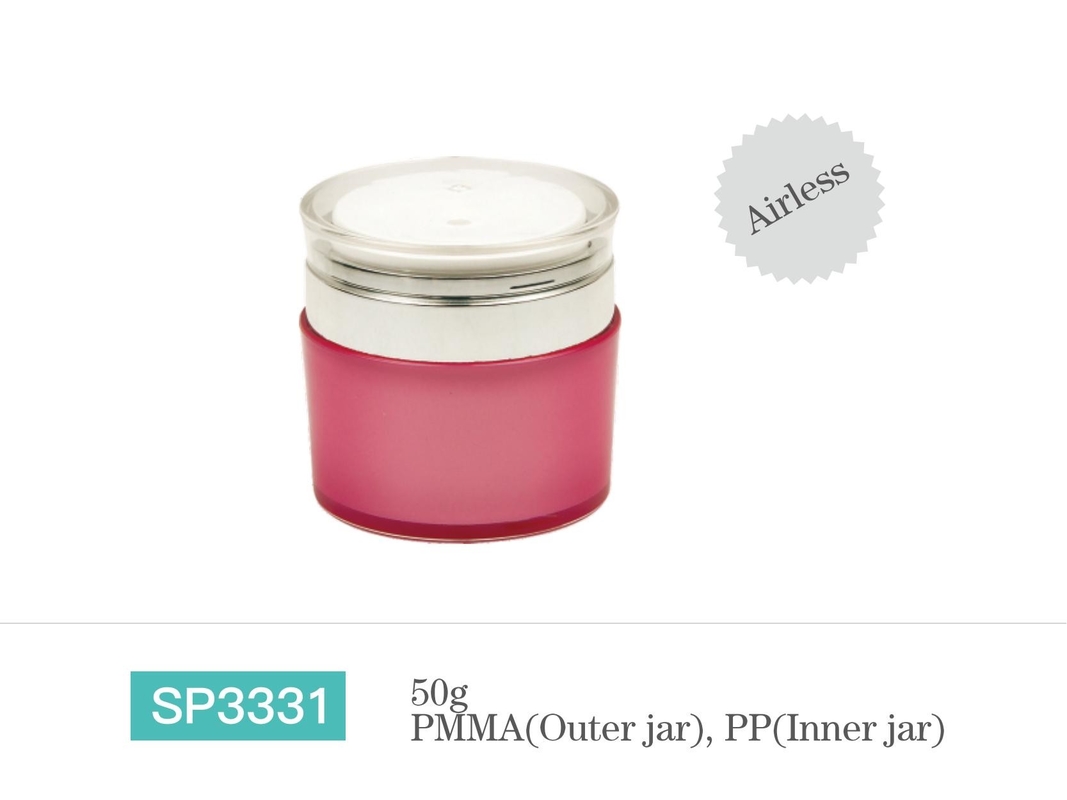 Customized Round PP Jar Containers With Printed Decorations For Skin Care Creams