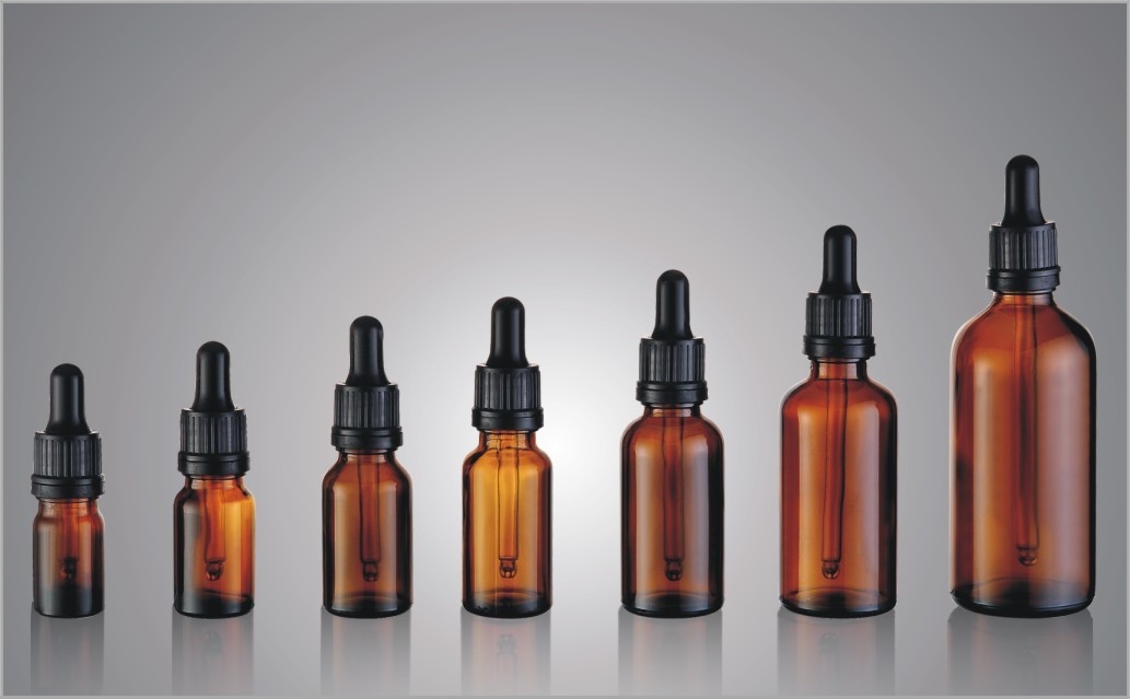 5ml 10ml 15ml Clear Essential Oil Dropper Bottles 30ml 50ml 100ml Amber Cobalt Blue