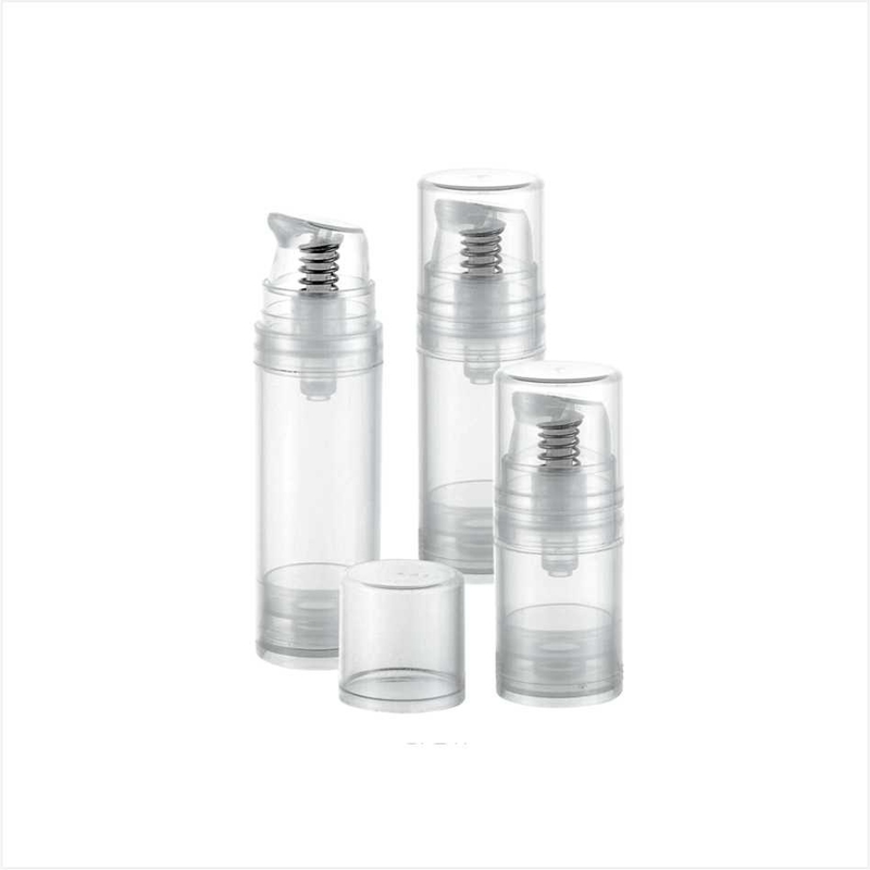 5ml 10ml 15ml Round Single Wall Cosmetic Airless Pump PP Bottle For Lotion Essence And Cream